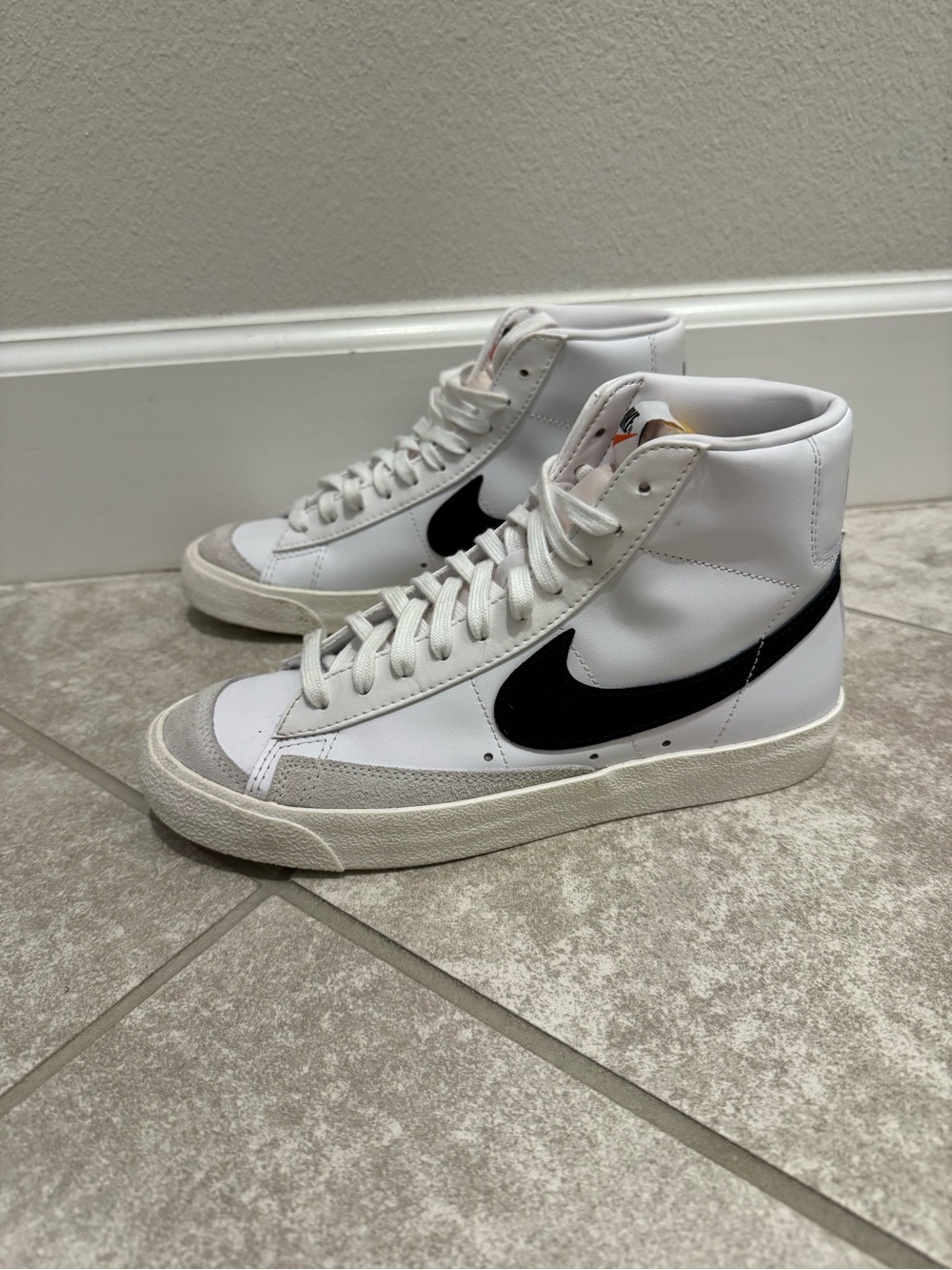 Nike Blazer Mid 77 High-Top Sneakers White with Black